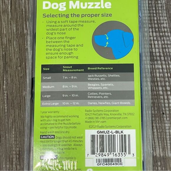 Premier Pet Dog Muzzle for Large Dogs - Padded Nylon for Safe, Comfortable NEW - Picture 3 of 5